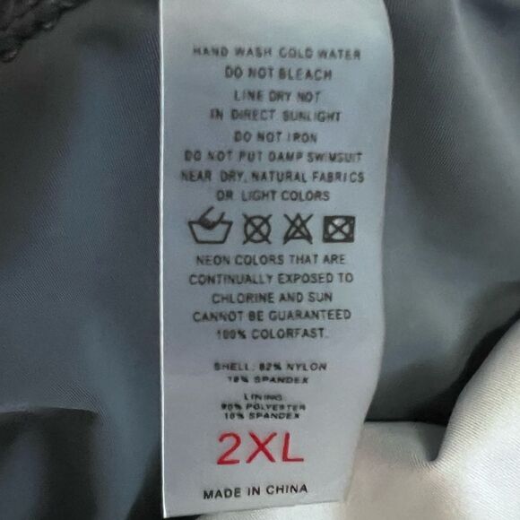 Rekita Gray Swim Skort Size 2X  NWOT! - Picture 6 of 7